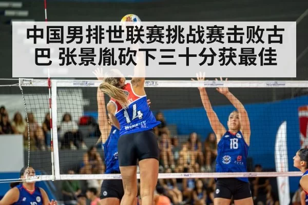 中国男排世联赛挑战赛击败古巴 张景胤砍下三十分获最佳